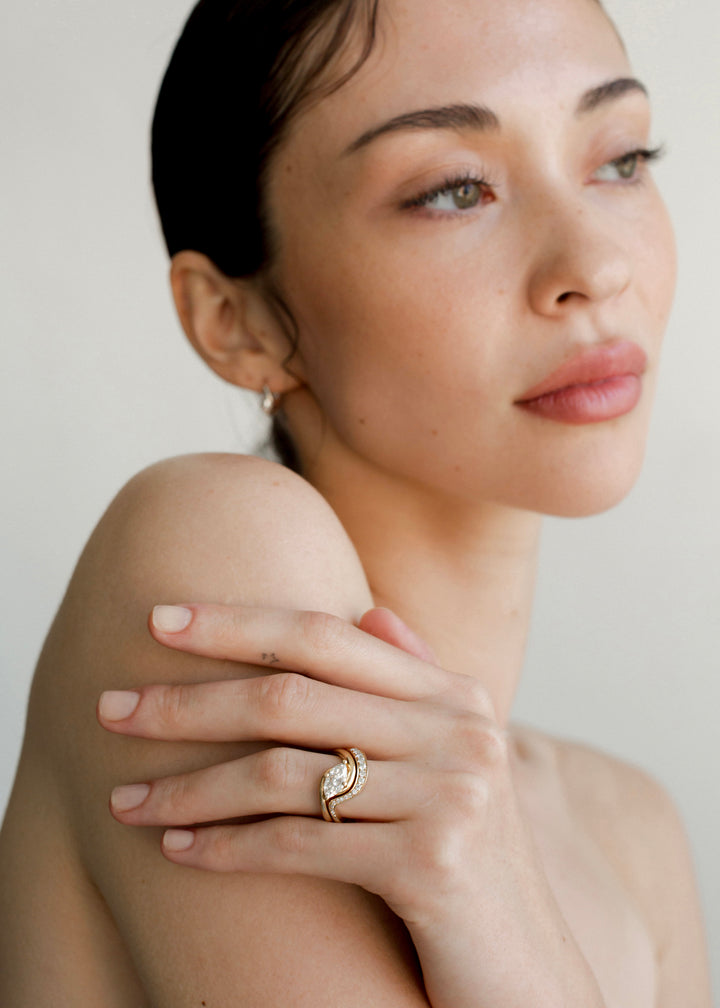 SET — MARQUISE Rapture Ring & Band