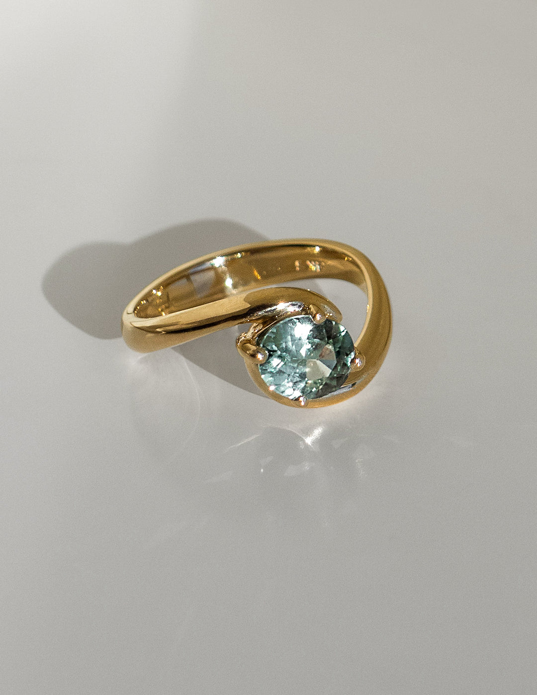 One-of-a-kind — Ceylon Mint Green Sapphire Oval Rapture Ring