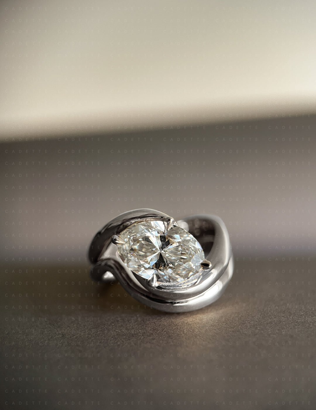 SET — OVAL (Tapered Prong) Rapture Ring & Band