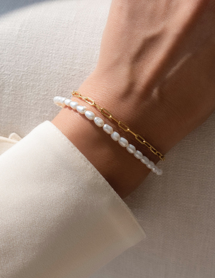 SET — Perlita and Chain Bracelet Duo