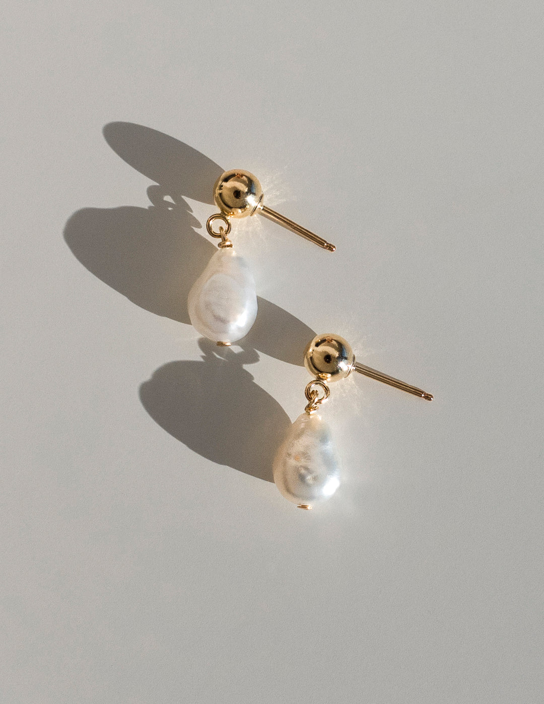 Petite Baroque Pearl Earrings