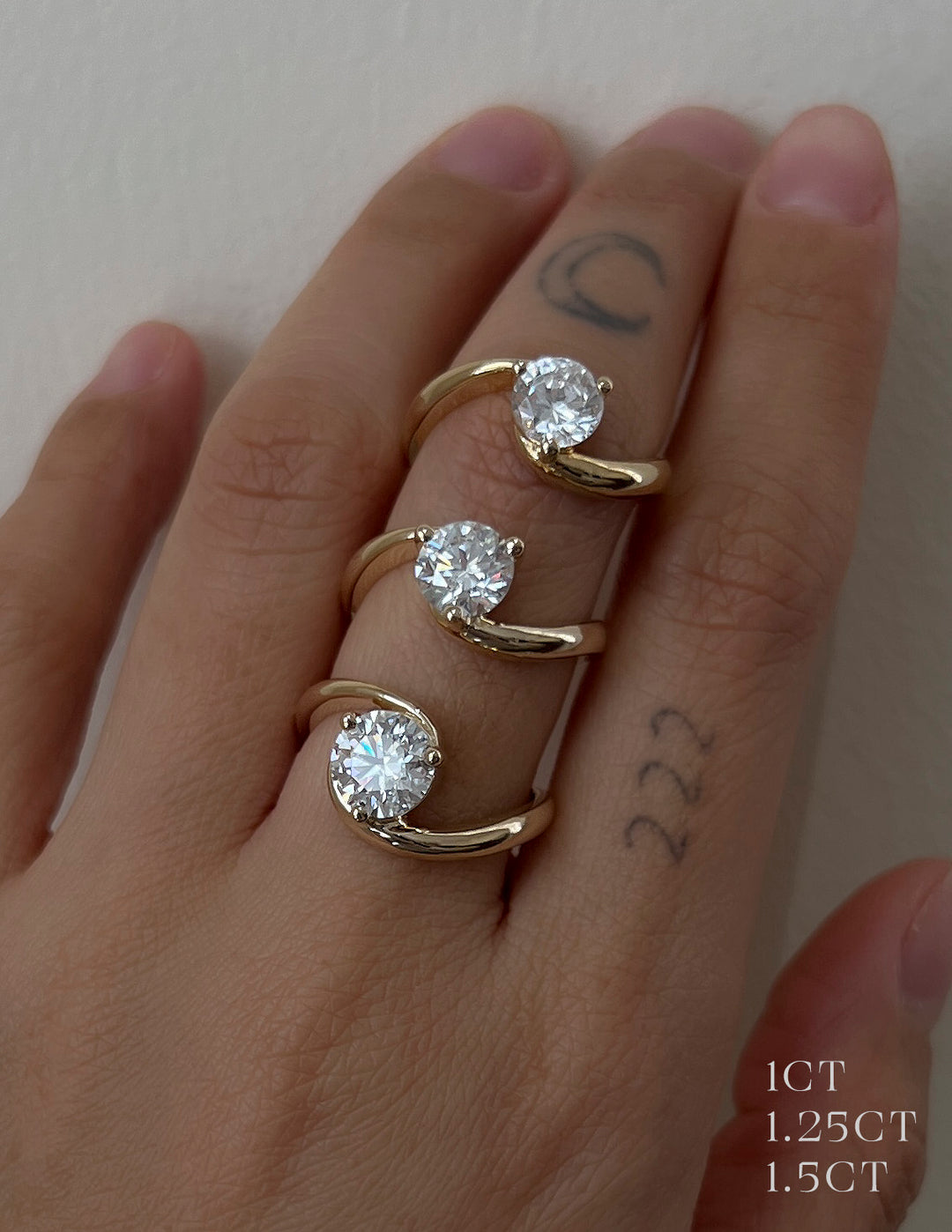 SET — ROUND Rapture Ring & Band