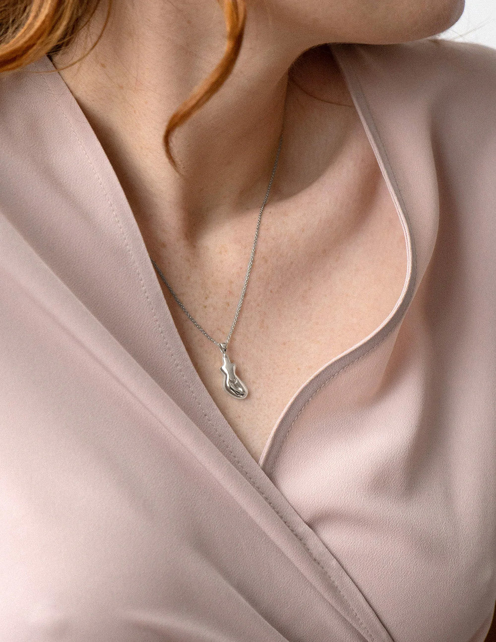 Cadette Sterling Silver Petite Female Form Necklace