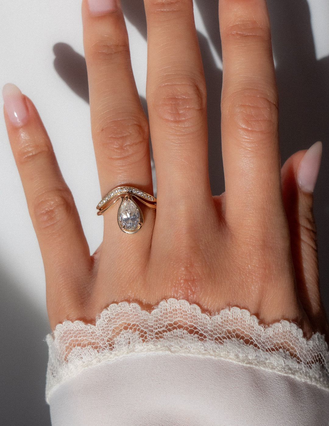 Talia Pear Ring – Cadette Jewelry - Main Image