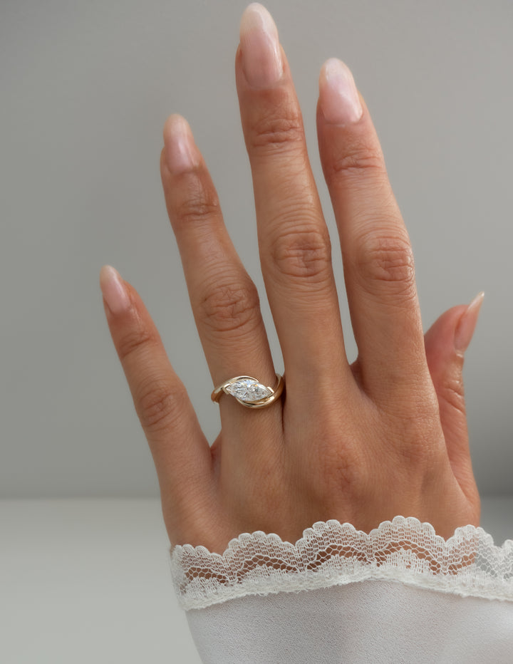 Marquise Rapture Ring — V-CLAW Setting