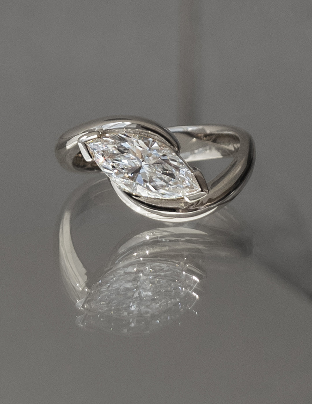 Marquise Rapture Ring — V-CLAW Setting