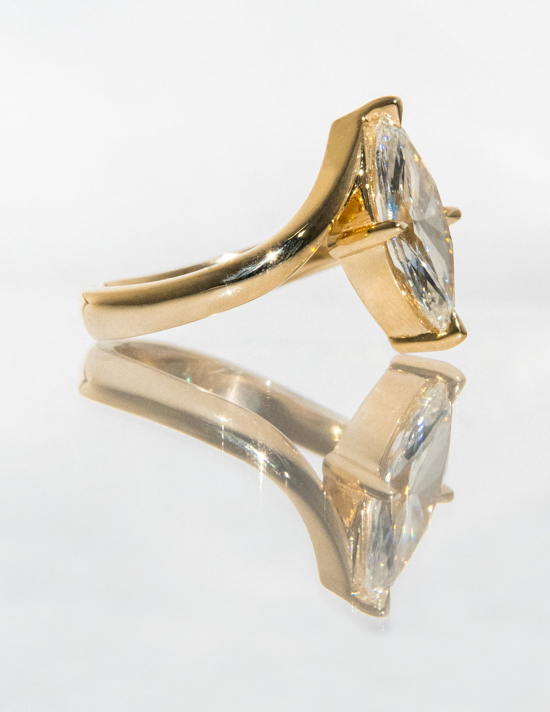 VERTICAL Marquise Rapture Ring — Prong Setting