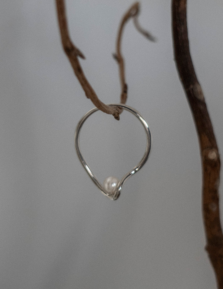 Silver Wabi Pearl Ring