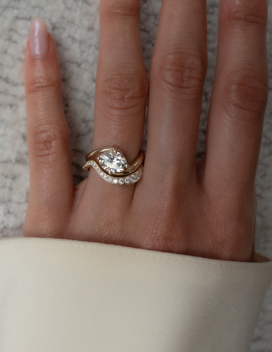 SET — OVAL Rapture Ring Band – Cadette Jewelry - Main Image