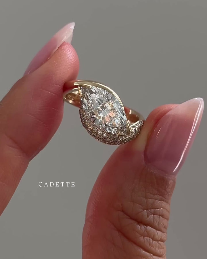 Adorned Pavé Marquise Rapture Ring