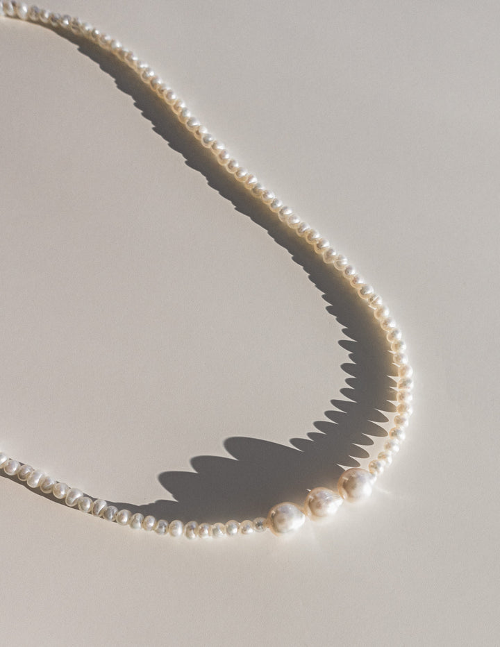 Sample - Angel Pearl Necklace no.5 (14")