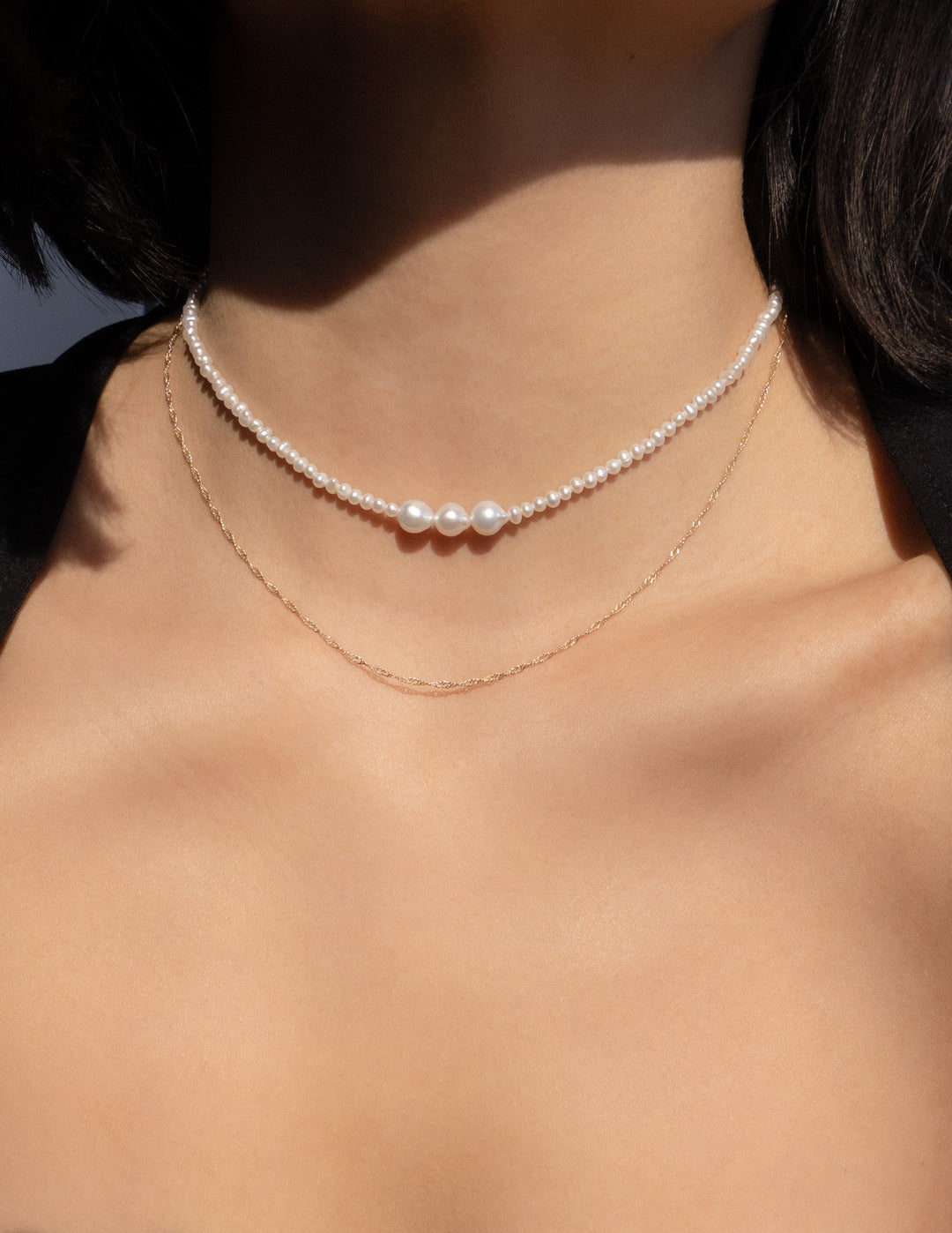 Sample - Angel Pearl Necklace no.5 (14")