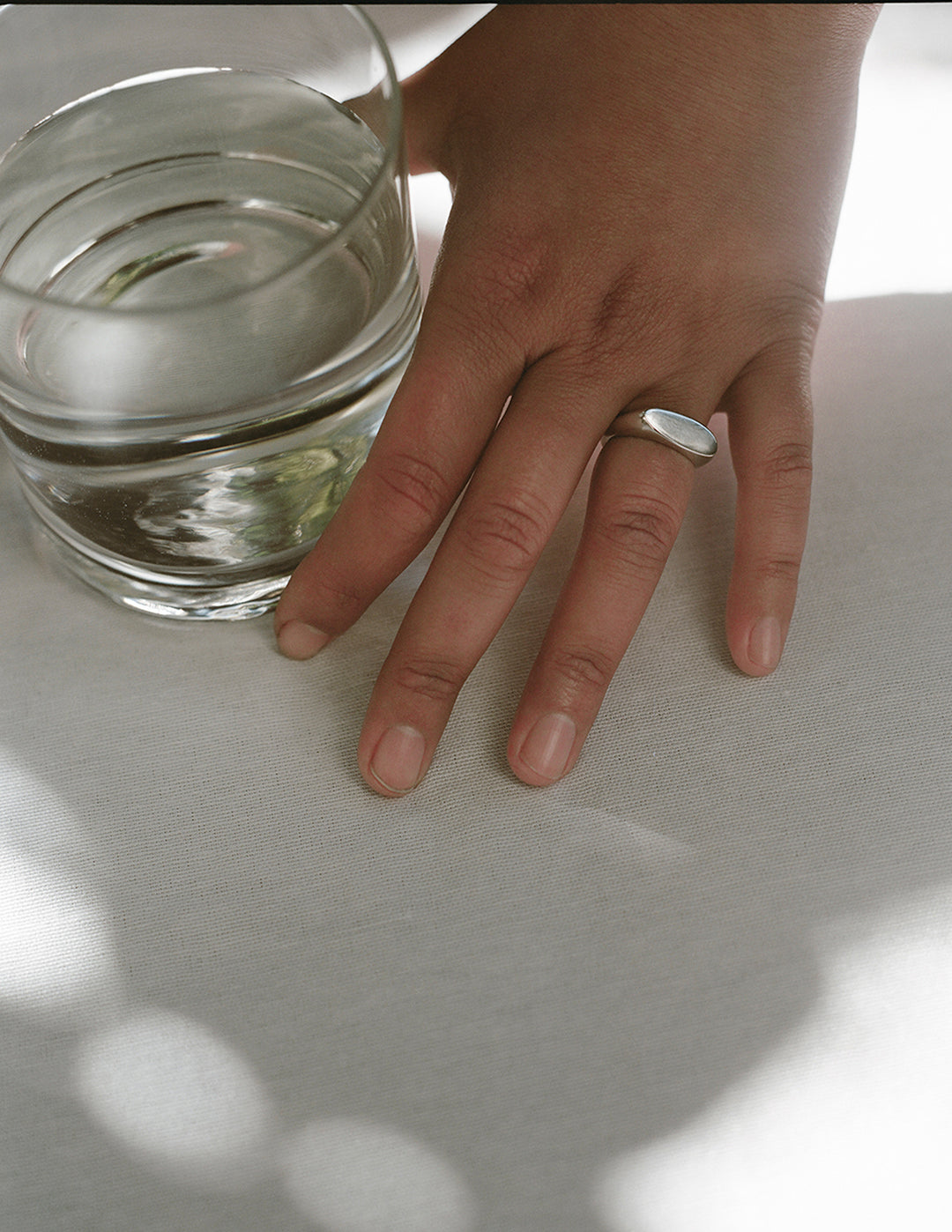 Silver Asymmetrical Signet Ring