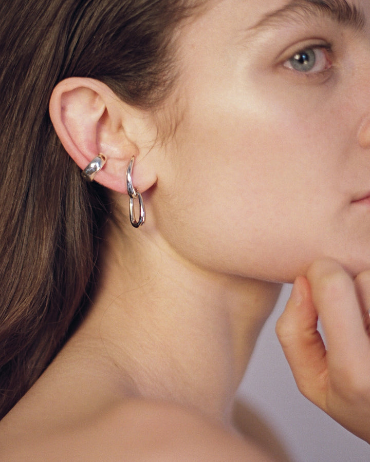 Silver Nuage Ear Cuff
