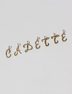 Script Letter Necklace