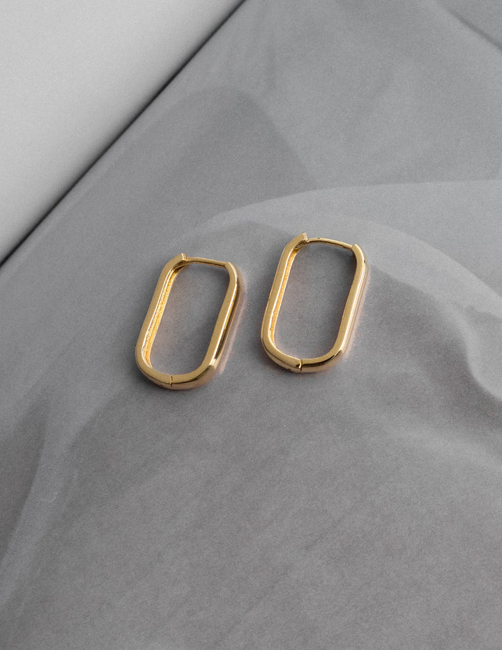 Meridian Hoop Earrings in Gold